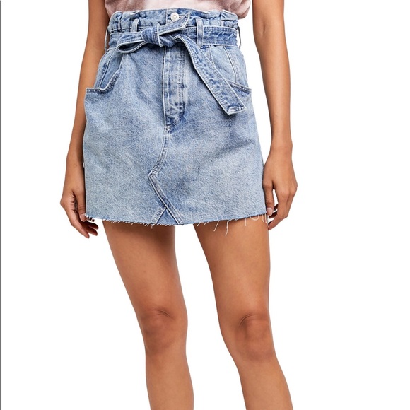 NWT Free People East of Eden Mini Denim Skirt - Picture 4 of 14